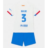 Fotbalové Dres Barcelona Alejandro Balde #3 Dětské Venkovní 2023-24 Krátký Rukáv (+ trenýrky)